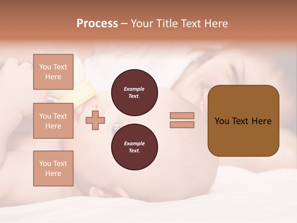 Woman Happiness Offspring PowerPoint Template