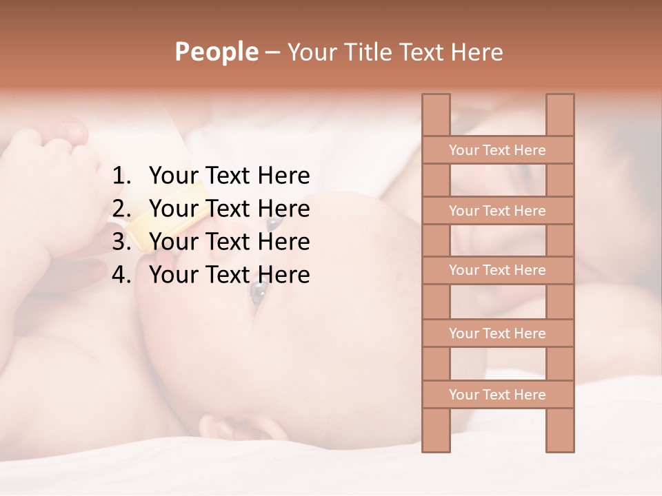 Woman Happiness Offspring PowerPoint Template