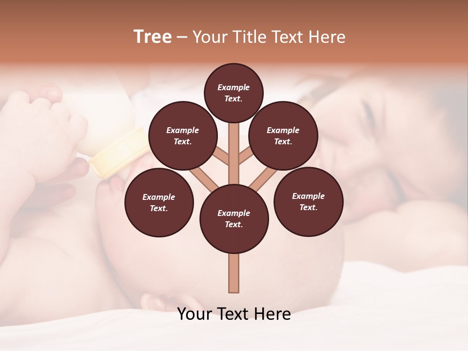 Woman Happiness Offspring PowerPoint Template