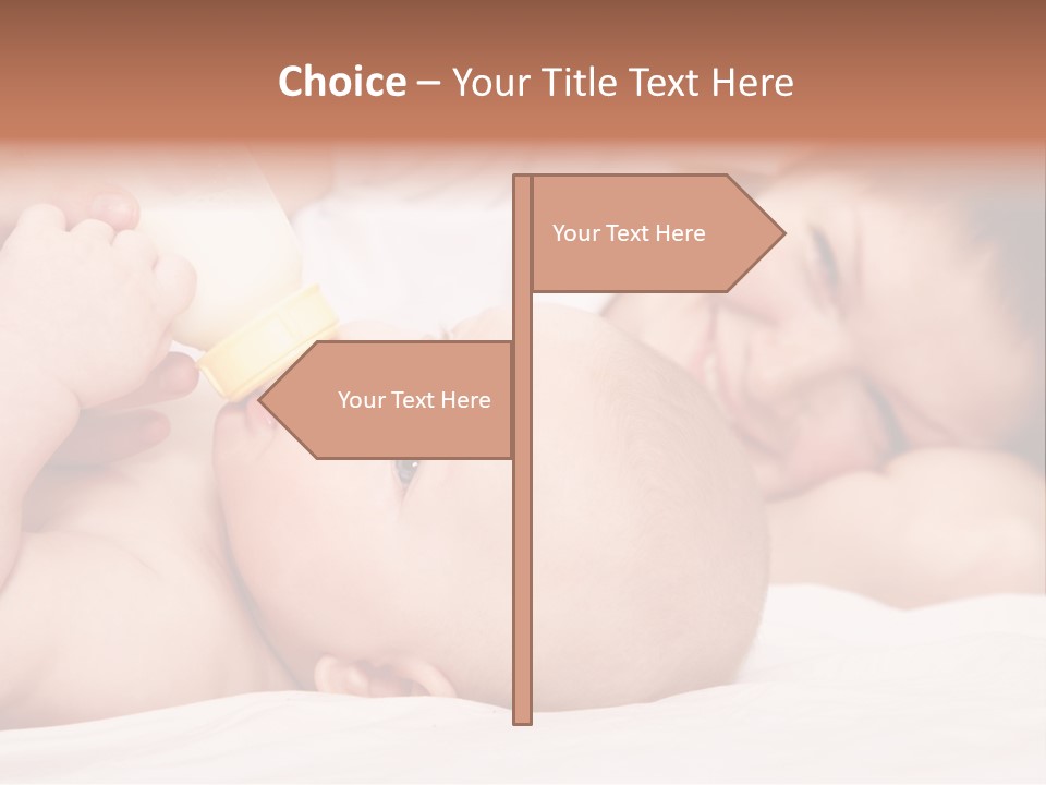 Woman Happiness Offspring PowerPoint Template