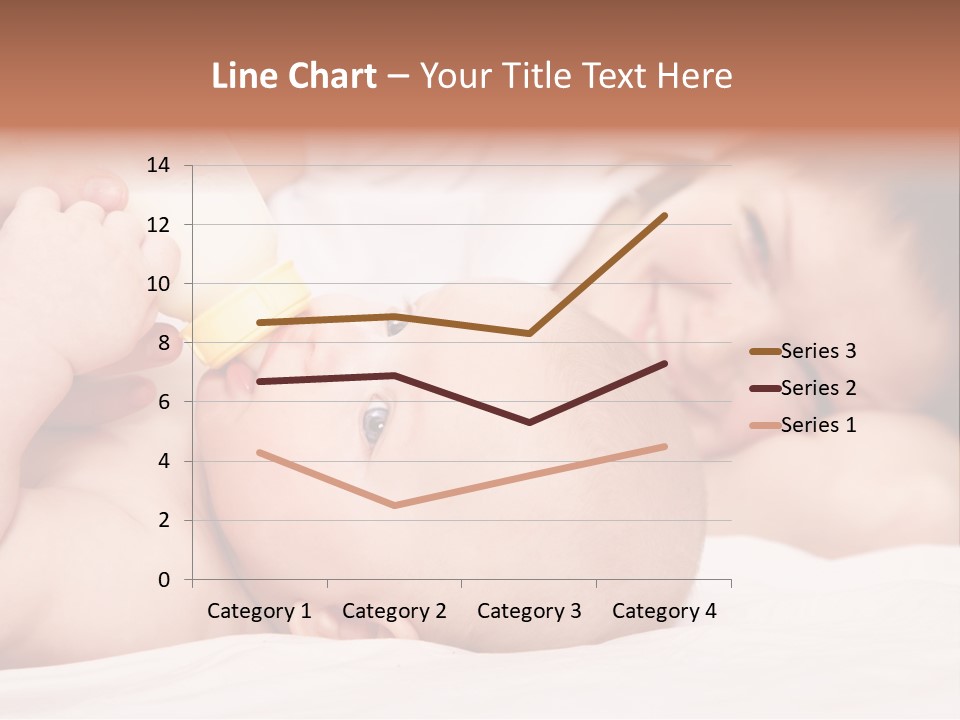 Woman Happiness Offspring PowerPoint Template