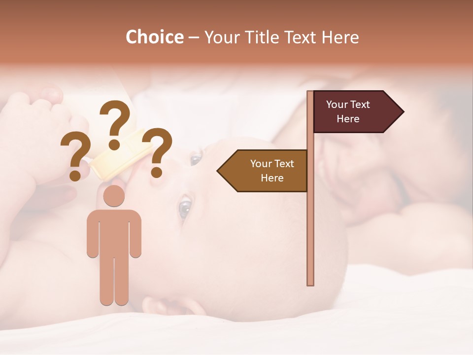 Woman Happiness Offspring PowerPoint Template