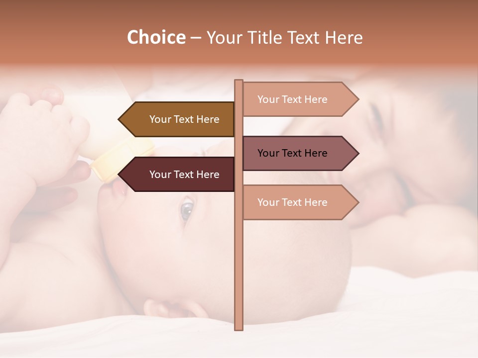 Woman Happiness Offspring PowerPoint Template