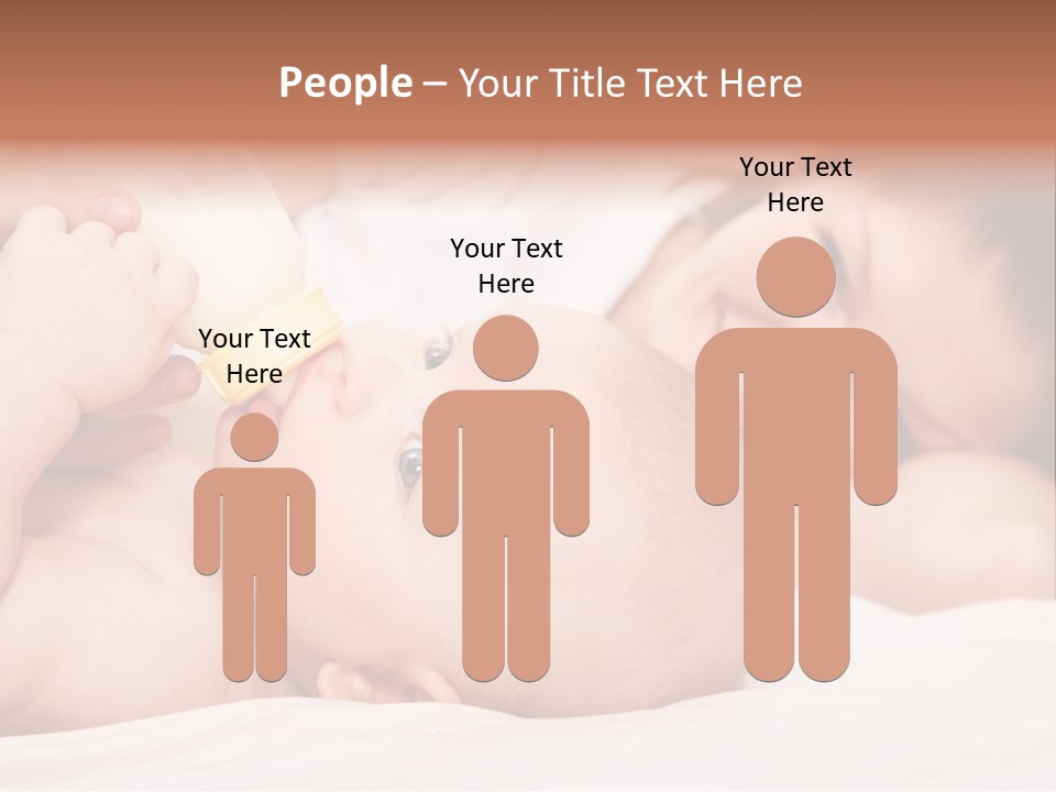 Woman Happiness Offspring PowerPoint Template