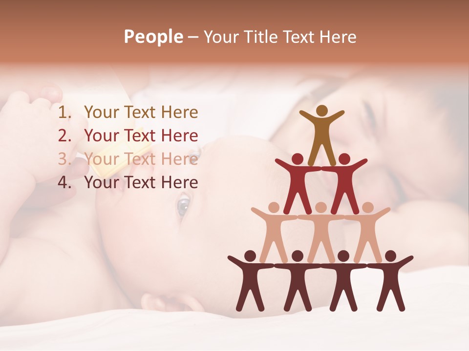 Woman Happiness Offspring PowerPoint Template