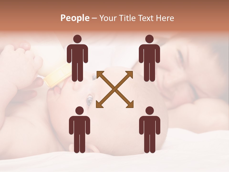 Woman Happiness Offspring PowerPoint Template