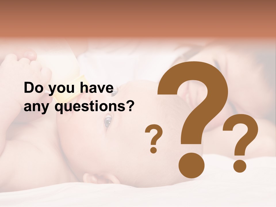 Woman Happiness Offspring PowerPoint Template