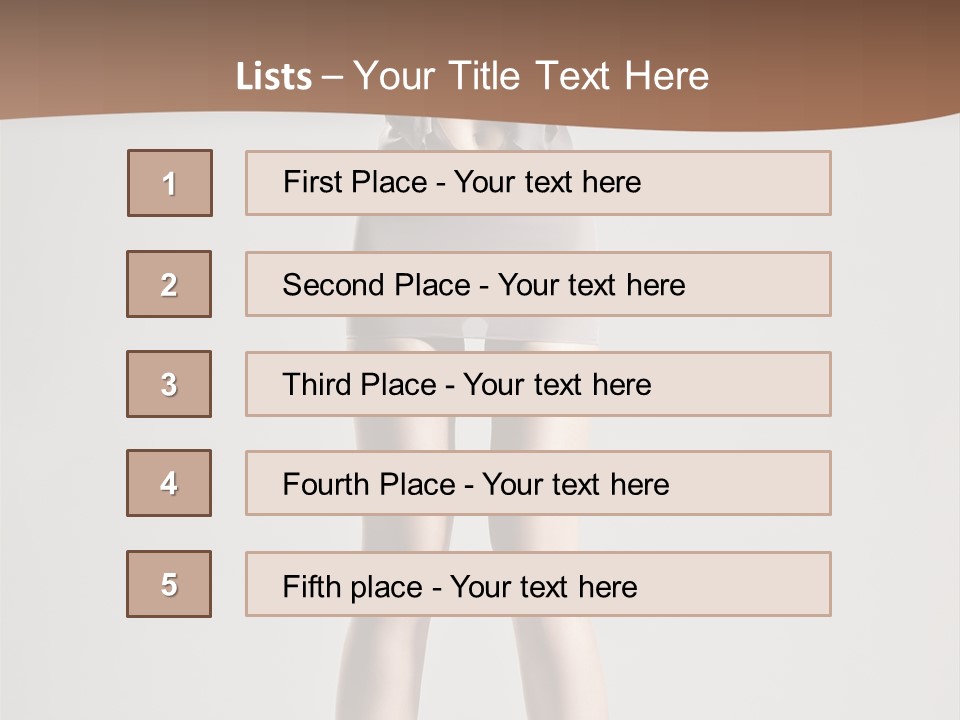 Wonderful Blonde Fur PowerPoint Template