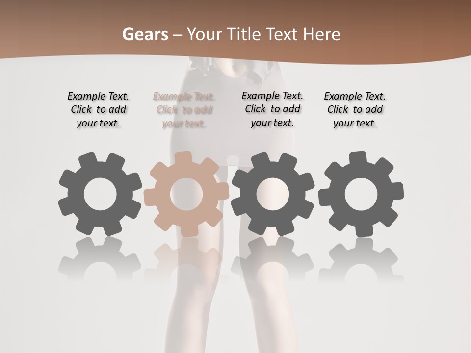 Wonderful Blonde Fur PowerPoint Template