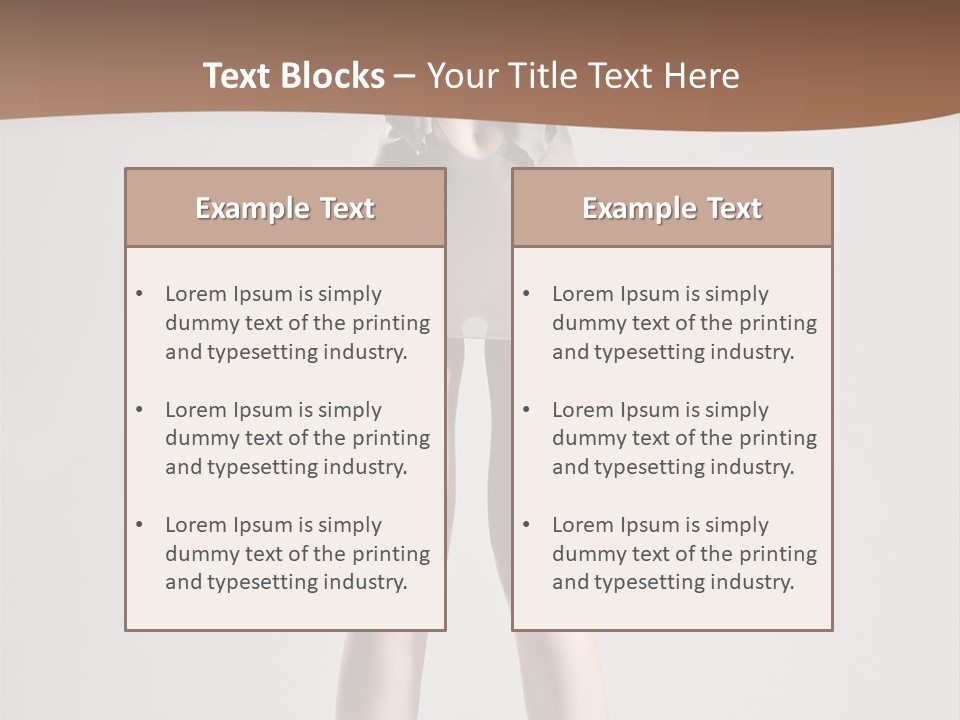 Wonderful Blonde Fur PowerPoint Template