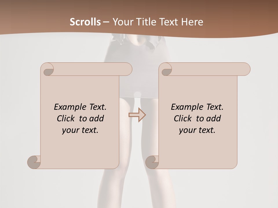 Wonderful Blonde Fur PowerPoint Template