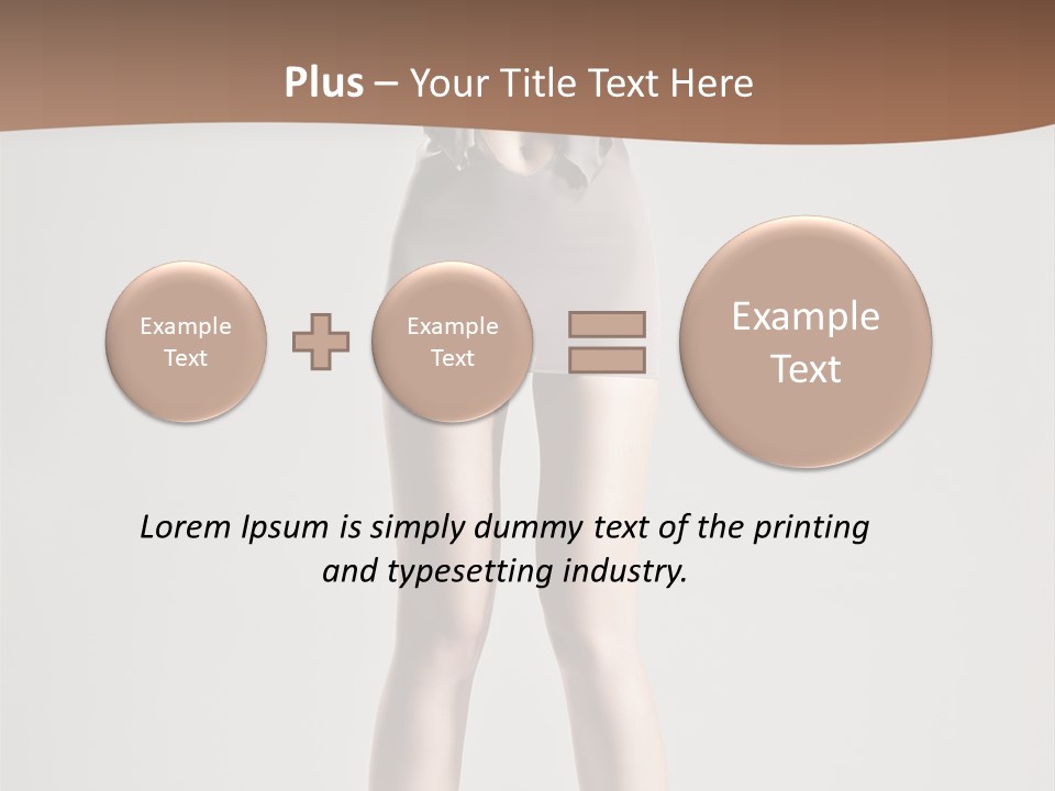 Wonderful Blonde Fur PowerPoint Template