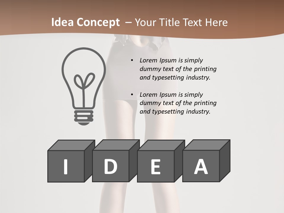 Wonderful Blonde Fur PowerPoint Template