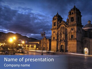 Inca Travel City PowerPoint Template