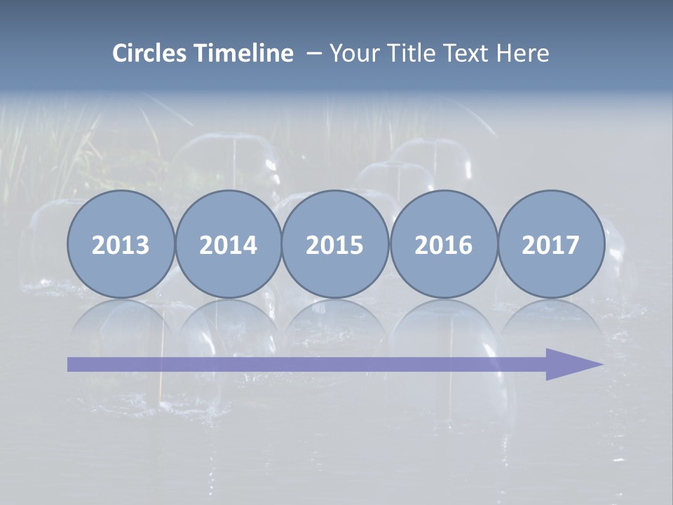 Pool Decorative Spout PowerPoint Template