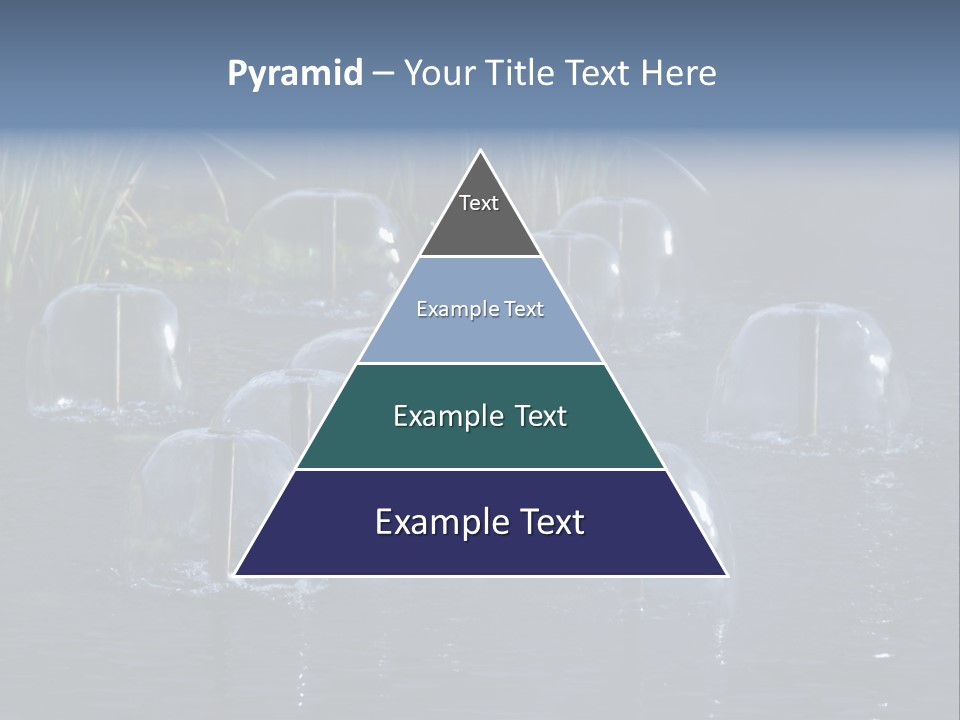 Pool Decorative Spout PowerPoint Template