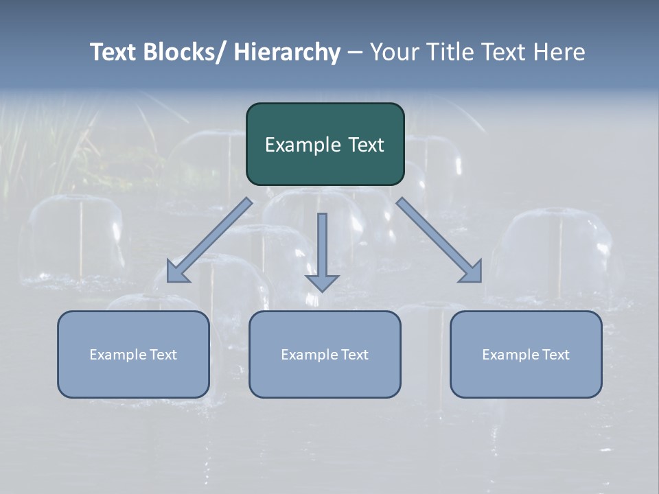 Pool Decorative Spout PowerPoint Template