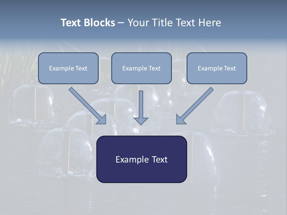 Pool Decorative Spout PowerPoint Template