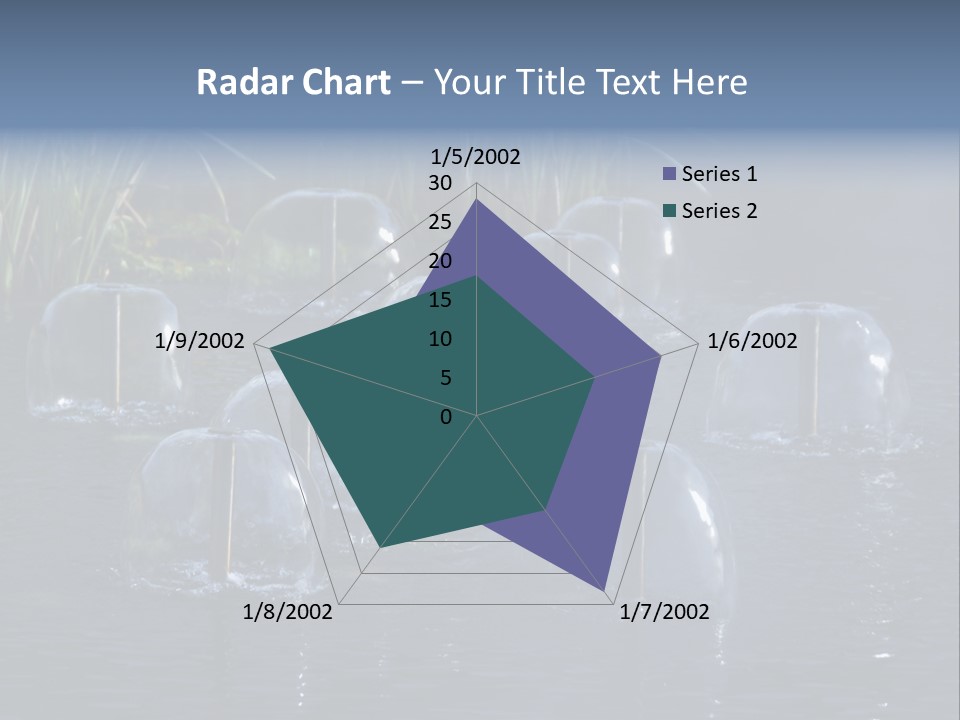 Pool Decorative Spout PowerPoint Template