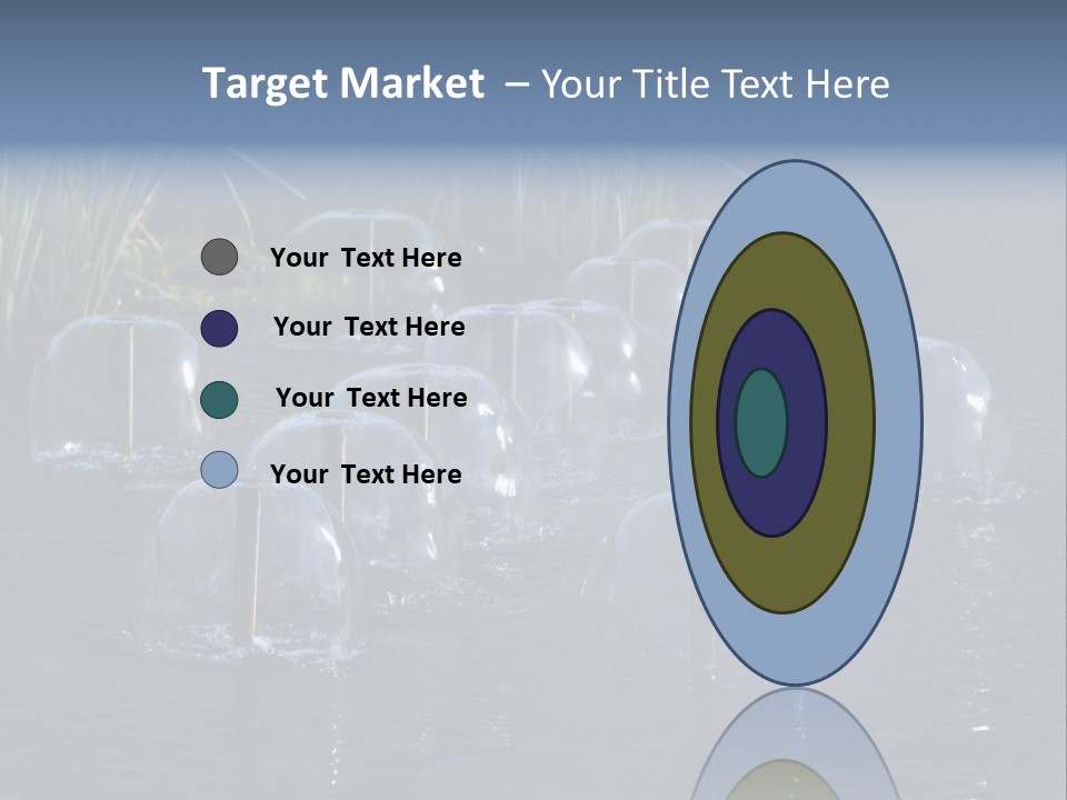 Pool Decorative Spout PowerPoint Template