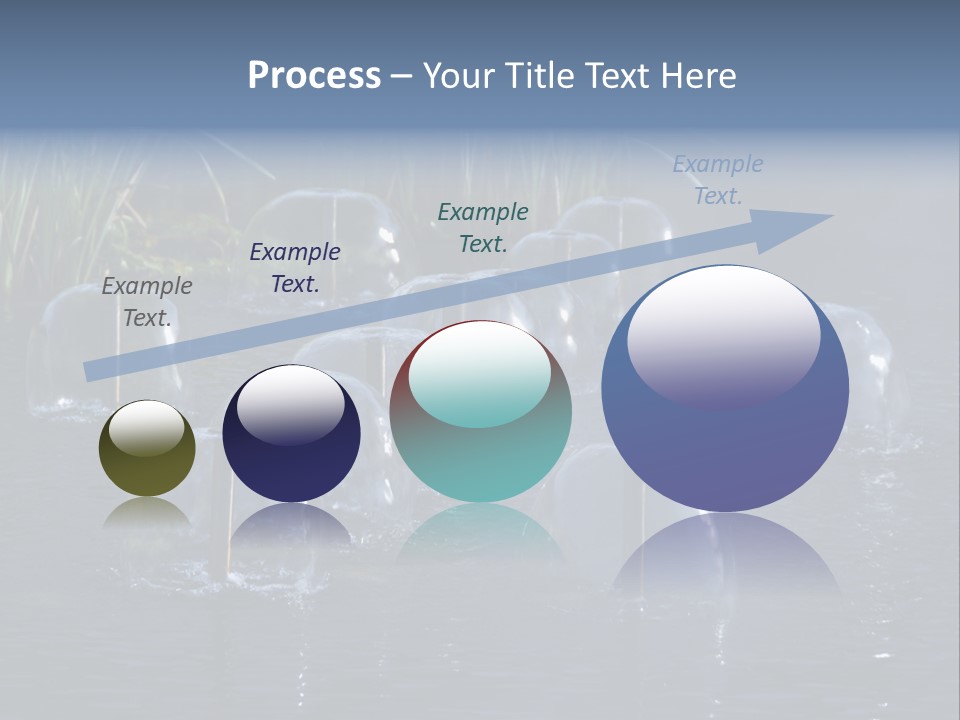 Pool Decorative Spout PowerPoint Template