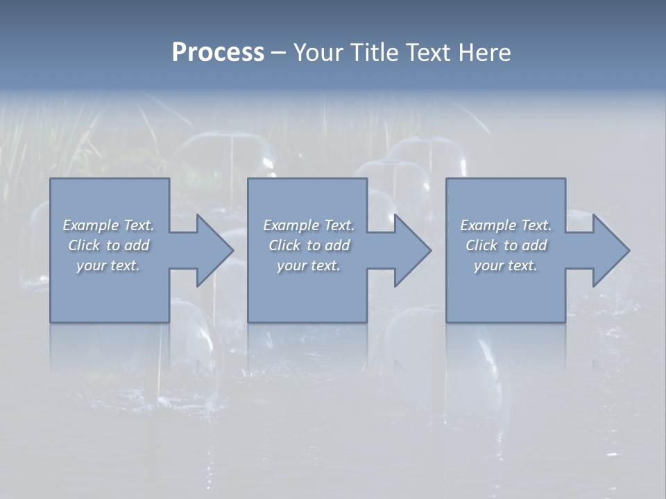 Pool Decorative Spout PowerPoint Template