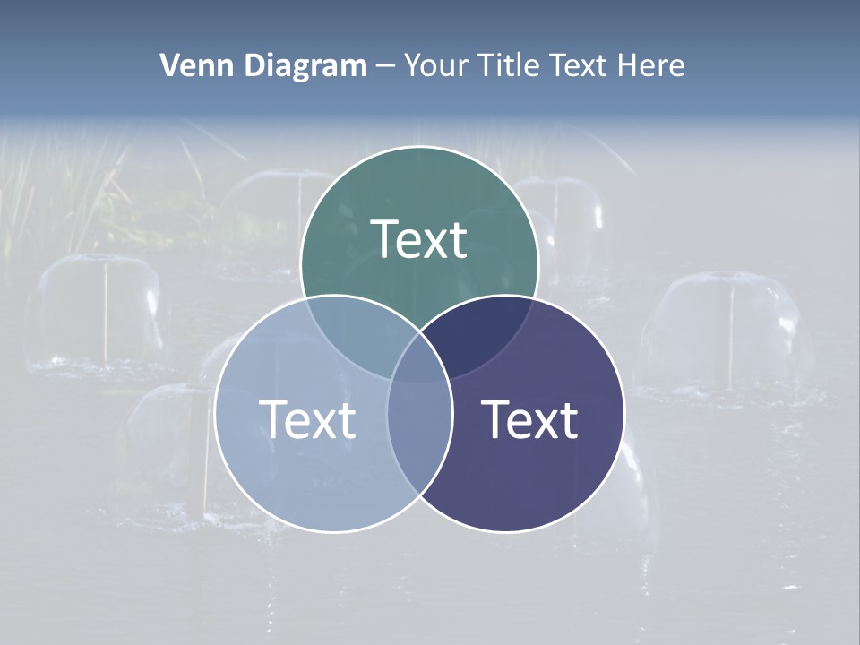 Pool Decorative Spout PowerPoint Template