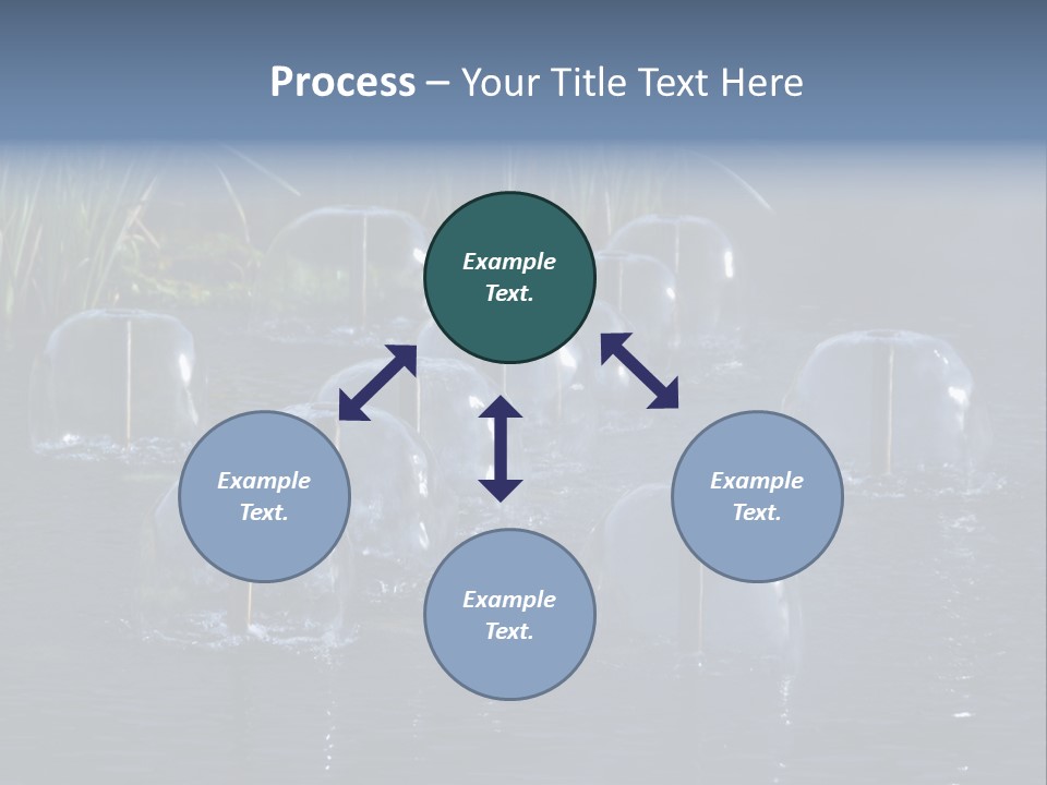 Pool Decorative Spout PowerPoint Template