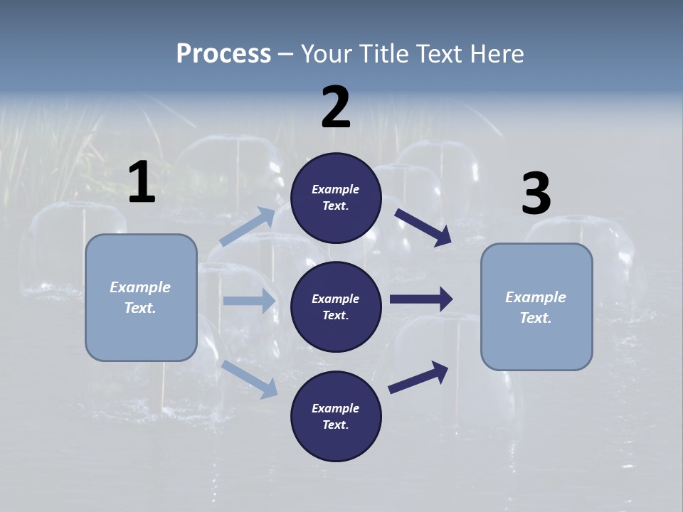 Pool Decorative Spout PowerPoint Template
