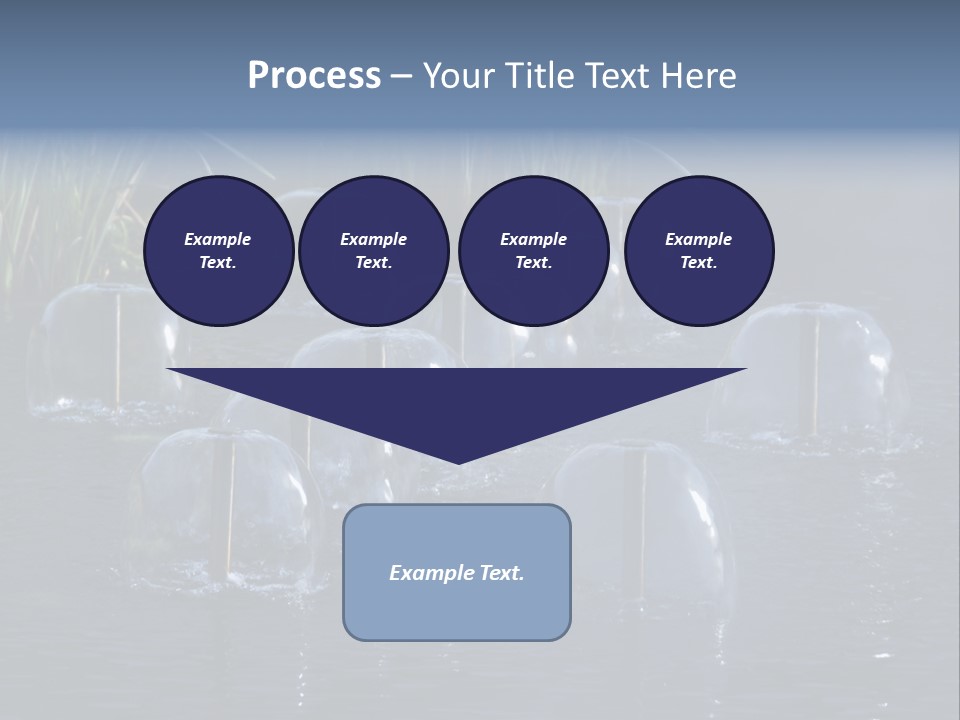 Pool Decorative Spout PowerPoint Template