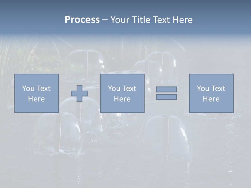 Pool Decorative Spout PowerPoint Template