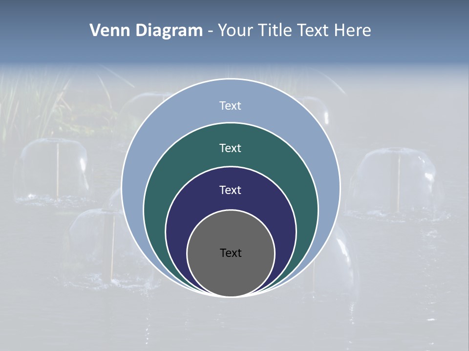 Pool Decorative Spout PowerPoint Template