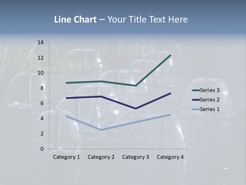 Pool Decorative Spout PowerPoint Template