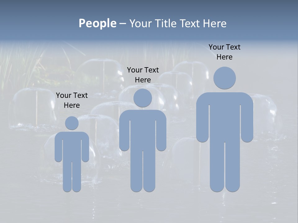 Pool Decorative Spout PowerPoint Template