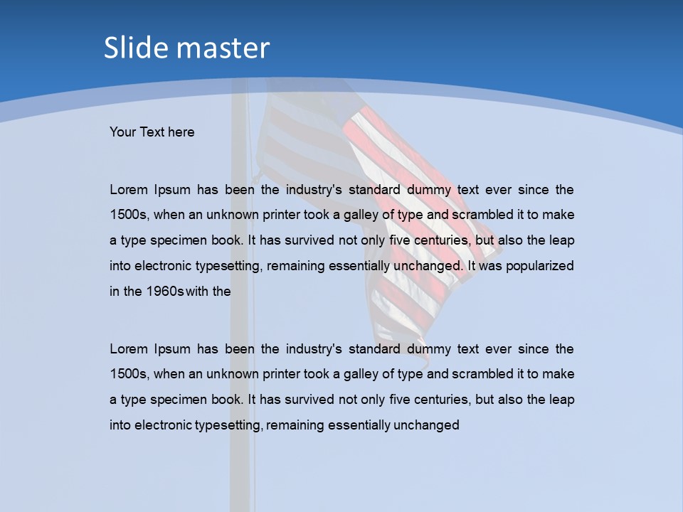 Holiday Usa Wave PowerPoint Template