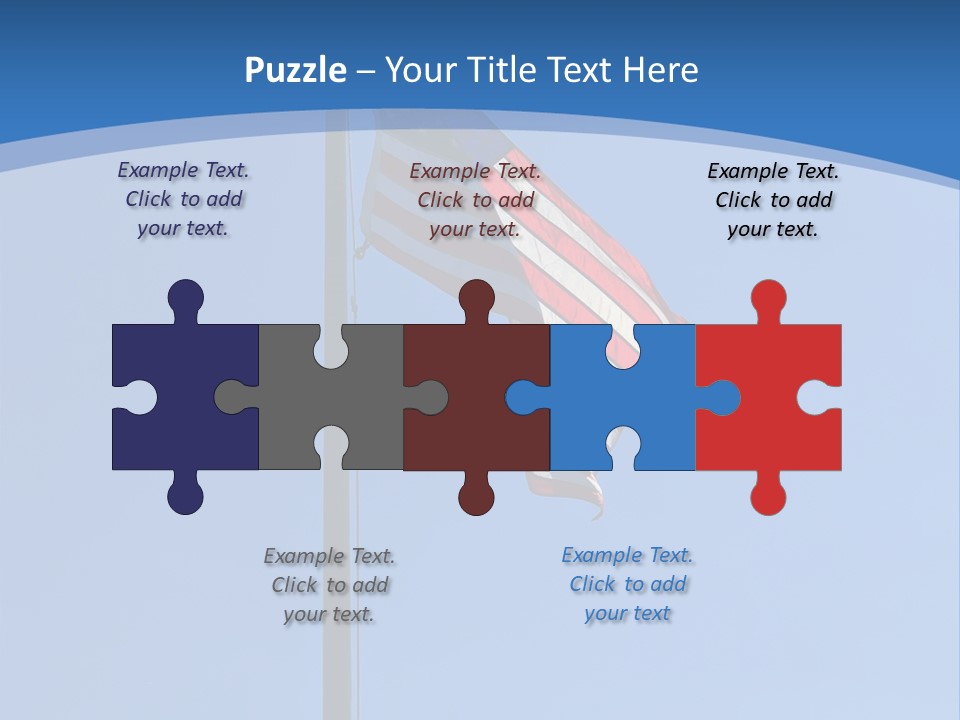 Holiday Usa Wave PowerPoint Template