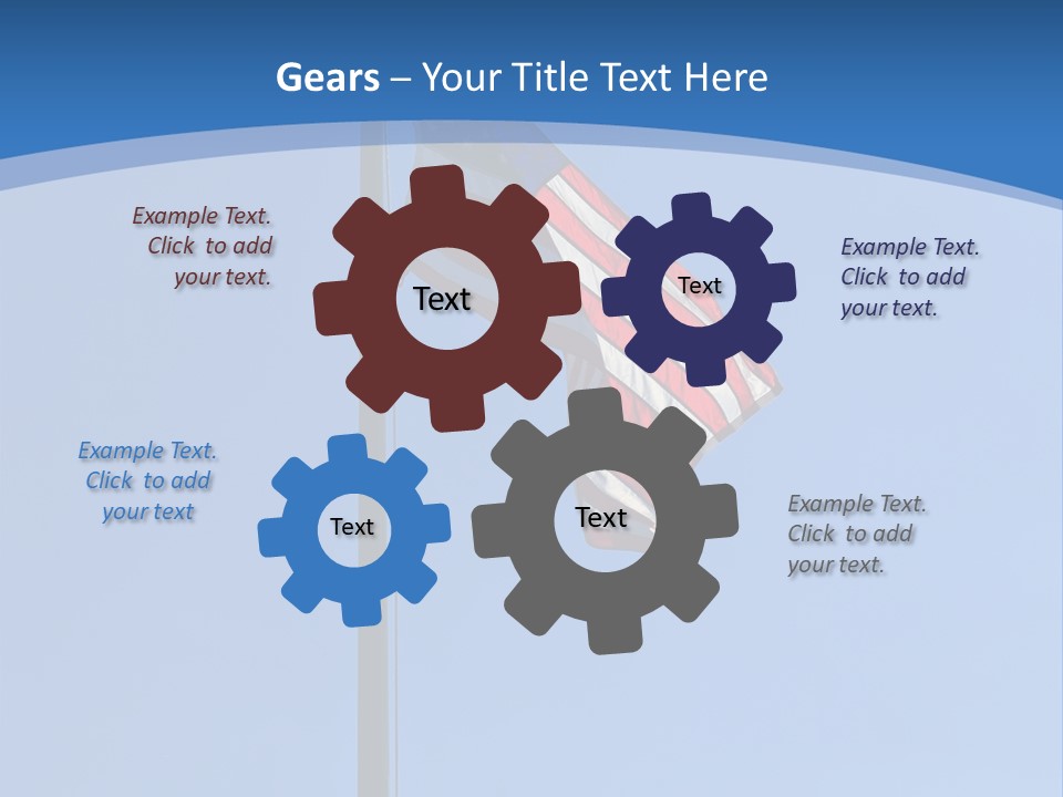 Holiday Usa Wave PowerPoint Template