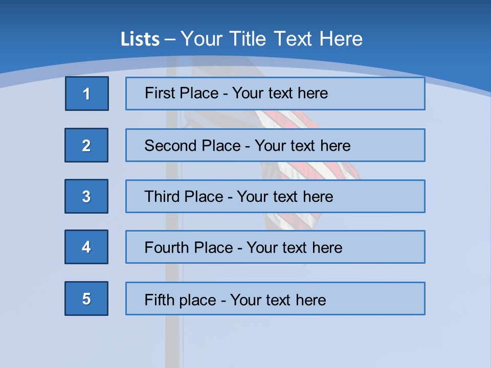 Holiday Usa Wave PowerPoint Template