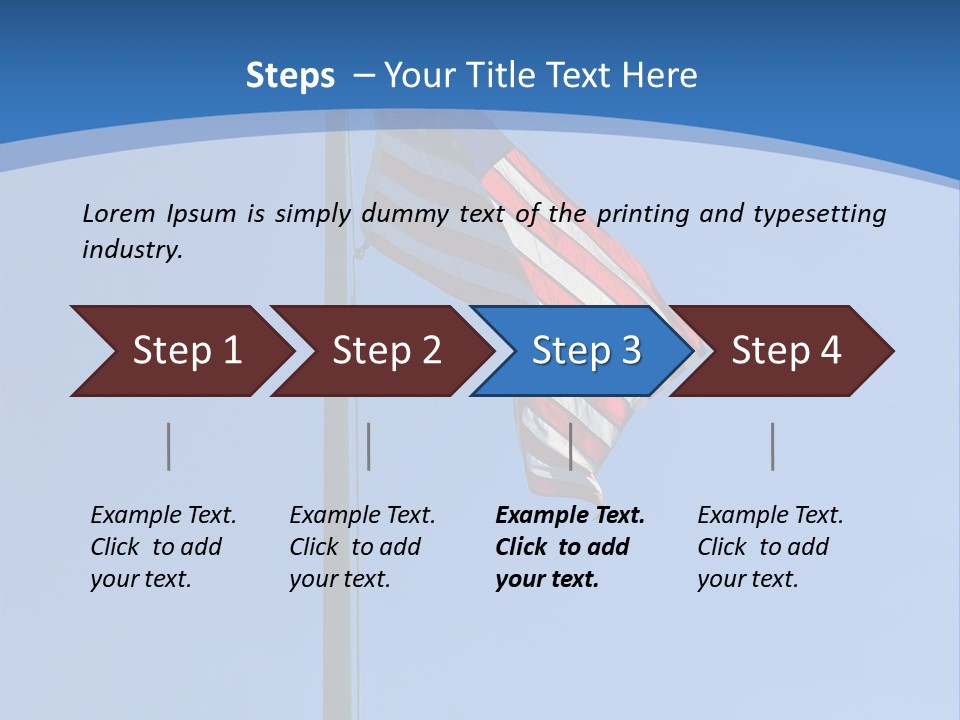 Holiday Usa Wave PowerPoint Template