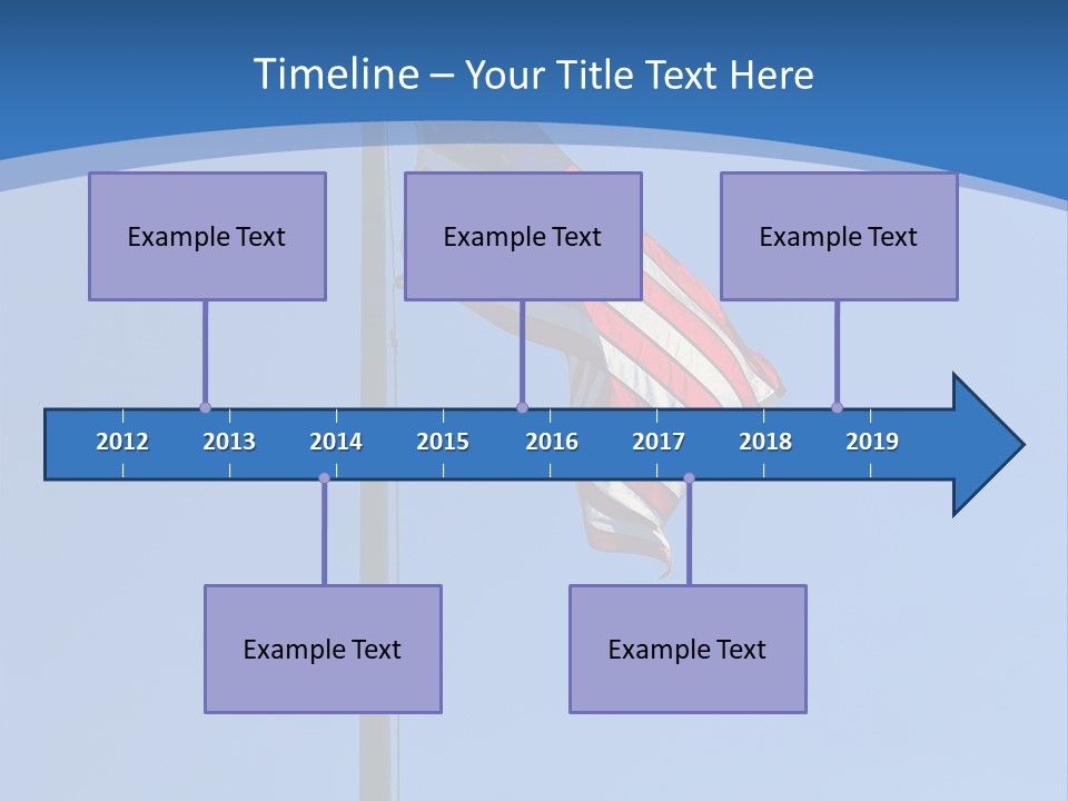 Holiday Usa Wave PowerPoint Template