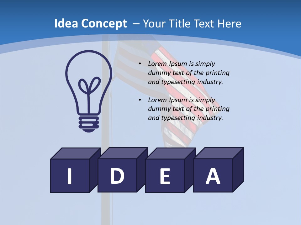 Holiday Usa Wave PowerPoint Template