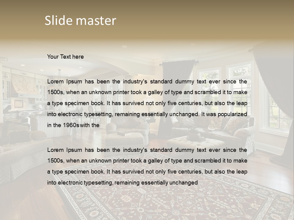 Park Flow Waterfall PowerPoint Template