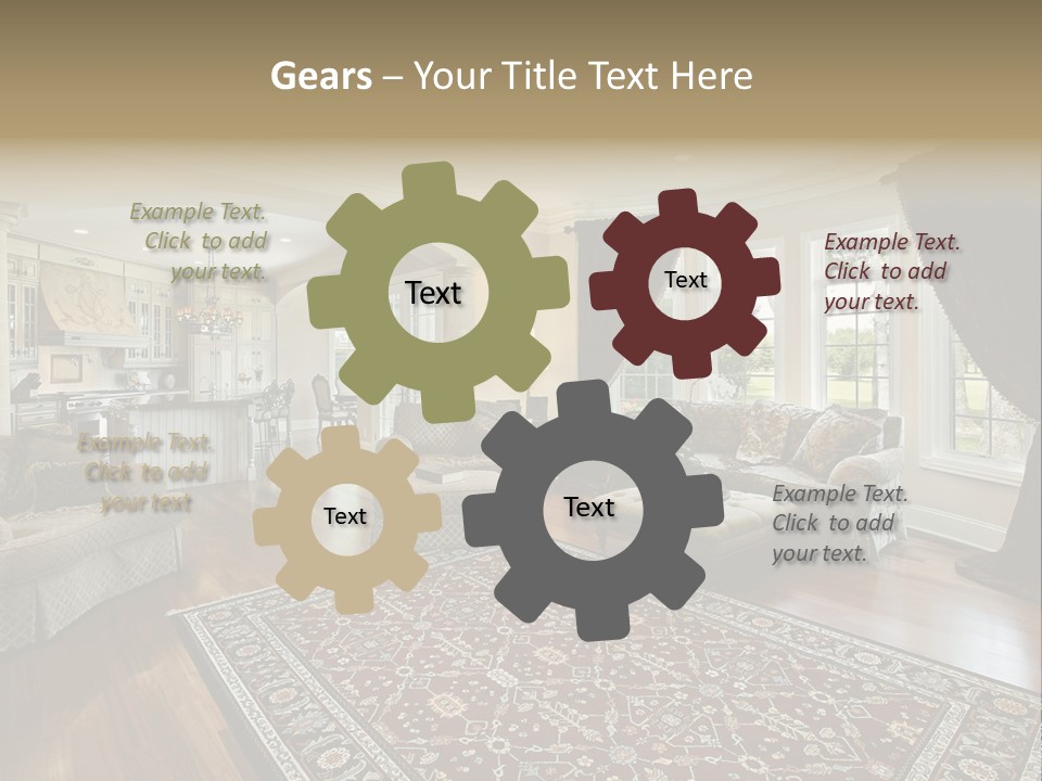 Park Flow Waterfall PowerPoint Template