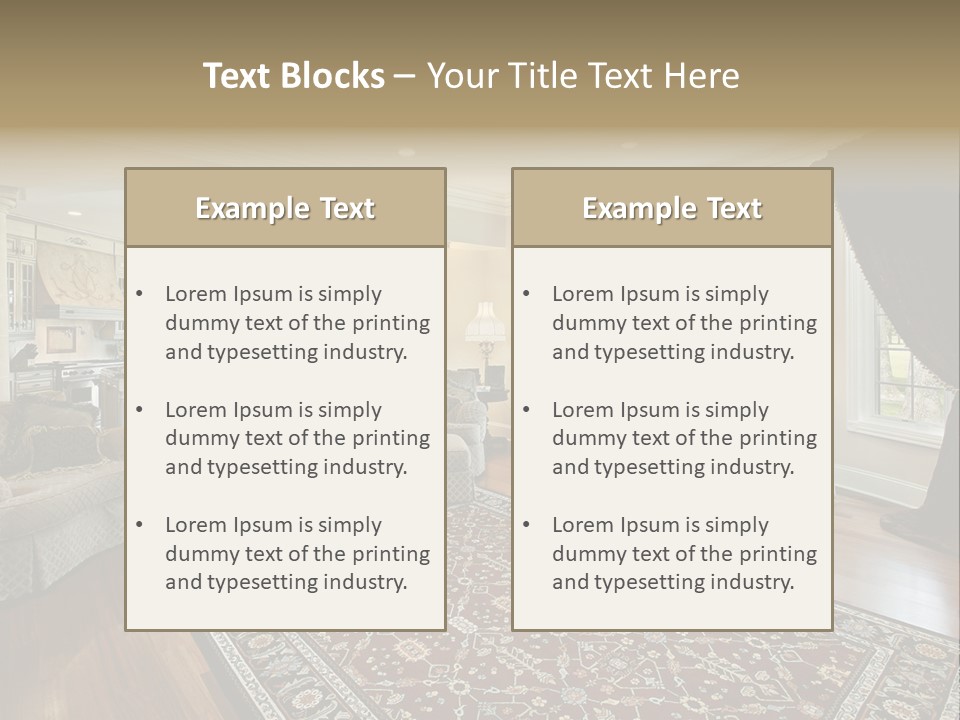 Park Flow Waterfall PowerPoint Template