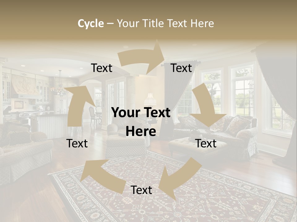 Park Flow Waterfall PowerPoint Template