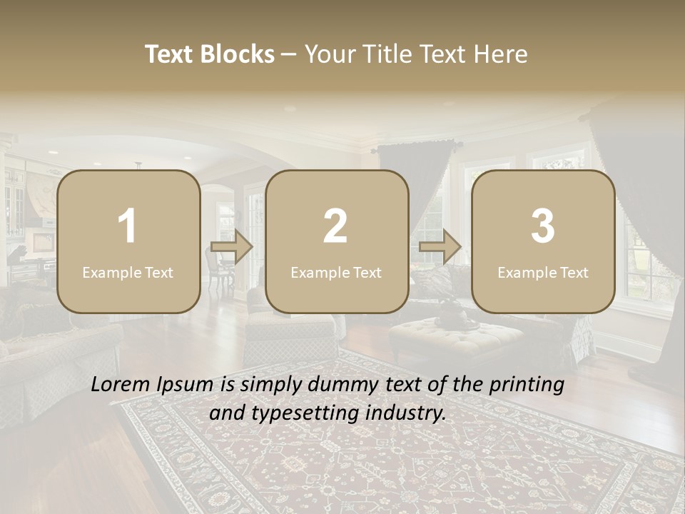 Park Flow Waterfall PowerPoint Template