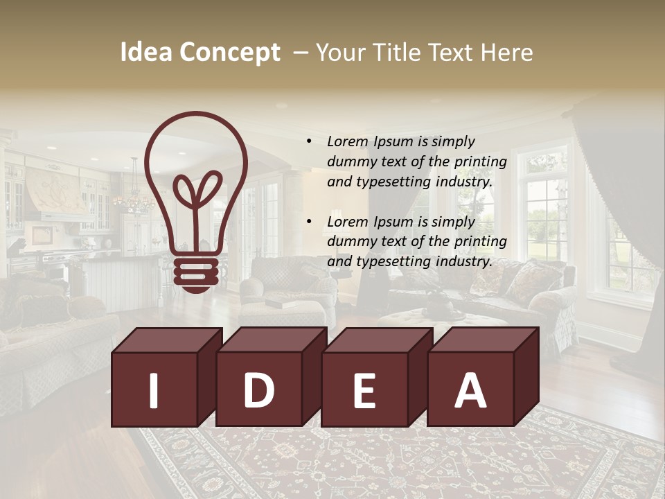 Park Flow Waterfall PowerPoint Template