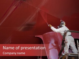 Paint Workshop Person PowerPoint Template