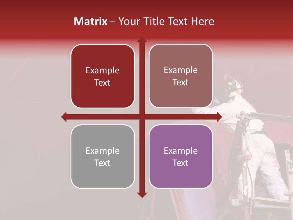 Paint Workshop Person PowerPoint Template