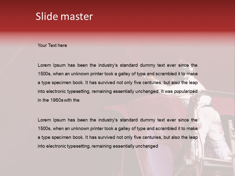 Paint Workshop Person PowerPoint Template